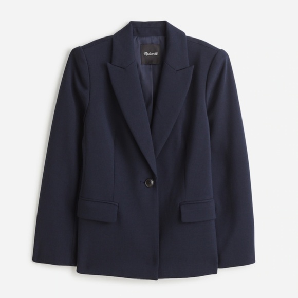 New MADEWELL Size 4 The Alston Blazer in Deep Navy $218 NS390 - Picture 2 of 8